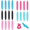 Tunejoy Capelli Rulli Spugna Flessibile Capelli Cuscino Morbido Bigodini DIY Spugna Styling Tools Bigodini, Bastoni per Capelli Mossi, Ricci, Ondulati 5 Colori 20 Pezzi