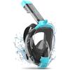 ACURE Maschera Integrale da Snorkeling per Adulti, SN04 180° Maschera Subacquea con Supporto per Fotocamera Staccabile, Sistema di Respirazione Migliorato, Anti-appannamento & Anti-perdite