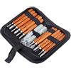 Angoily Kit Per Intaglio Di Strumenti Musicali Utensili Per Intaglio Del Legno Con Pietra Per Affilare Mano Con Manico in Legno Massello