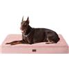 EHEYCIGA Cuccia Cane Interno Taglia Grande XXL, (120L x 74W cm) Ortopedica Cuscino per Cani, Cuscino Cane Sfoderabile e Lavabile, Ortopedico Lettino per Cani, Orthopedic Dog Bed, Rosa
