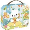 Janod Puzzle di 4 animali evolutivi, 6-9-12-16 pezzi, Puzzle progressivo, Giocattoli educativi, Per sviluppare pazienza e destrezza, Made in France, Da 24 mesi, J02552