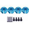 Dilwe Adattatori per mozzi ruota esagonali, 12 mm universale per auto HSP 1/10 Scale RC(6mm, blu)