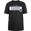 New Era Las Vegas Raiders cap NFL Regular t-Shirt ad Alta densità Serigrafia Grafica Frontale Originale Colore della Squadra Unisex Nero
