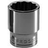Facom SC.S - Chiave a bussola poligonale 1/2 12 facce 26 mm Rosso/Nero