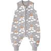 Looxii Sacco Nanna con piedini 1 Tog Cotone Autunno Tutto l'anno Sacco Nanna per 3-4 Anni Bambini Ragazzi Ragazze 90 cm