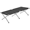 SONGMICS Brandina da Campeggio Pieghevole, Lettino da Campeggio, Letto per Ospiti, 210 x 72 x 45 cm, Portata 110 kg, Attività all'Aperto, per Viaggio, Nero GCB21H