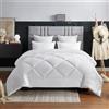 WAVVE Piumone Letto Matrimoniale 450 gr/mq Invernale 135x200 cm - Piumino Caldissimo 200x135 cm, Trapunta 135 x 200 cm in Microfibra Sintetica, Bianco