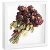 Kssvzz Cornice per foto 3D da riempire 20 x 20 cm, 3 cm di profondità con foglio acrilico trasparente, scatola ombreggiante per oggetti, fiori, foto, bouquet di nozze, opere d'arte fai da te