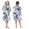 Proumhang Poncho da Surf/Bagno/Piscina/Spiaggia per Bambini,Asciugamano con Cappuccio in Microfibra,Accappatoio da Spiaggia,Asciugamani Poncho con Cappuccio per Ragazzi e Ragazze Modalità 3 75x60cm