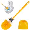 Ourdort Scopino WC Trump, Spazzolino WC Trump con Supporto, Scopino bagno, Spazzola da Toilette Divertente,con manico lungo, per bagno o toilette per gli ospiti