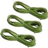 PATIKIL Cordoncino in Finta Pelle Scamosciata, 3 Rotoli 3mm x 5m Strisce Piatte in Pelle Sintetica per Artigianato Creazione Gioielli Collane Bracciali, Verde Lime(Totale 15 Metri)