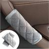 JNNJ 2 Pezzi Copri Maniglia per Portiera Auto, Copertura Protettiva per Maniglia Interna Portiera, Auto Interno Coperture Corrimano Porte, Auto Maniglia Bracciolo Morbido Peluche Protettore(Grigio)