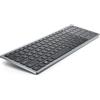Dell KB740 Tastiera Compatta Senza Fili Multi-Device - QWERTY, Bluetooth 5.0 e RF 2.4 GHz, Tasti Programmabili, Crittografia AES-128, Batteria 36 Mesi, Windows, Mac, Linux, ChromeOS e Android, Gray