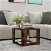 KTHLBRH tavolino soggiorno tavolino da divano tavolo salotto Tavolino da Salotto Rovere Fumo 40x40x43cm Legno Ingegnerizzato Adatto a soggiorno, ufficio, sala di ricevimento
