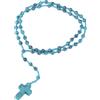 ochrahna Collana fatta a mano rosario sodalite con ciondolo a forma di croce, perle di pietra naturale blu, INCH, Sodalite, Occhio di tigre