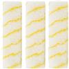 DiVo Confezione da 3 rulli da pittura, in acrilico, 25 cm, colore giallo, rullo per radiatori