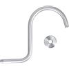 YWBL-WH Braccio Doccia 1/2 Pollice NPT Braccio per Soffione Doccia Curvo a S per Bagno Domestico Dell'hotel(233 disegno)