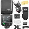 Godox V480S TTL Flash per Sony Speedlite Light,2.4G HSS 1/8000s, Batteria Agli Ioni di Litio da 7.2V/2200mAh, Empo di Riciclo di 1.7s,650 Flash a Piena Potenza,Lampada di Modellazione LED 10 Livelli