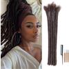 DaiMer Extension per capelli veri, 0,6 cm di spessore, 30,5 cm, 10 ciocche fatte a mano e 100% veri capelli umani ramati, extension per uomo/donna/bambini, possono essere tinte, sbiancate, arricciate