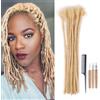 DaiMer Extension dreadlock in 100% veri capelli umani da 30,4 cm, 100% veri capelli umani, per uomo/donna, realizzate a mano, permanenti, possono essere tinte, sbiancate, arricciate e attorcigliate