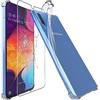 ebestStar - Cover per Samsung A50 Galaxy SM-A505F, Custodia Silicone Trasparente, Protezione TPU Antiurto, Bordi Rinforzati, Trasparente + Vetro Temperato