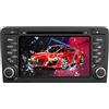Hexinex 7 Pollici Autoradio 2 DIN per Audi A3 S3 RS3 8P 2006-2012 Car Radio con Lettore CD Funzione SD USB DAB Bluetooth MirrorLink Controllo del volante (Wince 6.0)