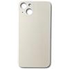 Smartex® Vetro copribatteria per scocca Posteriore Big Hole Compatibile con iPhone 13 | Senza Logo (Bianco)