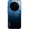 SEAHAI Cover per Oppo Find X8 PRO 5G, Custodia Protettiva Ultra Sottile ed Elegante in Silicone TPU, Vetro a Colori Sfumato AntiGraffio Antiurto Case, Blu Elegante