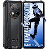 OUKITEL WP28S Smartphone Rugged 2025 Android 14-6.52 HD 10600mAh Telefono Indistruttibile,16GB RAM+128GB ROM Cellulare Impermeabile IP68, 13MP+5MP,Dual SIM 4G/Face ID/NFC/OTG/GPS