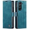 Cracedily Cover per Samsung Galaxy Z Fold 5 Case, Custodia Cover Pelle Premium Portafoglio con Porta Carte Magnetica Supporto Protezione Flip Case Custodia per Samsung Galaxy Z Fold 5, Blu-verde