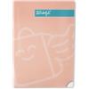 Mr. Wonderful - Quaderno A4 turchese - 240 pagine con quadretti microperforati - Copertina extra rigida - Rilegatura a spirale - Adesivi inclusi
