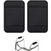 TUKEVA 2 PCS Walker Impugnature Imbottite cuscino per stampella per braccio da passeggio morbidi e confortevoli Accessorio per deambulatori, deambulatori, stampelle, sedie a rotelle (Nero)