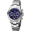 Elysee Orologio da uomo Sport Chrono. 40 10 ATM 100% acciaio inossidabile uomo in ceramica lunetta 80601, 80602, 80603, 80604, 80605, 80612, Blu, onesize, Moderno
