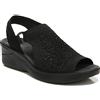 LifeStride BZees Sandalo con zeppa Star Bright Slingback da donna, nero, 40.5 EU