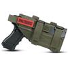 OneTigris - Fondina sistema tattico MOLLE da cintura in nylon 1000D, per pistola, Schwarz ohne Magazintasche, Größe: 19 * 9,5cm