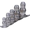 RTNPKLA BDSM 5 Dimensioni Butt Plugs Anal Plug Aperto Tunnel anale Espansione della vagina Plug cavo Speculum morbido SM Giocattoli del sesso for Donna Uomo Dilatatore anale(S)