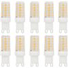 HUAMu Lampadine a LED G9, luce bianca calda, 3000 K, 5 W, ricambio per lampadine alogene G9 50 W, AC 230 V, G9 mini, senza sfarfallio, 500 lm, non dimmerabili, confezione da 10 pezzi