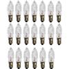 ShuoHui Candela a punta E10, 12 V, 3 W, lampadina di ricambio, per catene luminose e archi, 2700 K, 30 lm (20)
