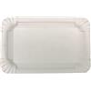 Generic Commerline 1000 piatti di carta, 32 rettangolari, 17 x 24 cm, usa e getta, piatti di carta, piatti monouso (1000, piatti di carta 32 (17 x 24 cm)