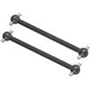 Dilwe 2 Pezzi Albero di Trasmissione Auto RC, Albero di Trasmissione Ossi Cane in Metallo per HIMOTO 1/10 RC Auto(Nero)