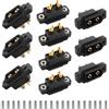 RUNCCI-YUN 10 Paia XT60E-M Maschio Battery Connettore montabile per Batteria Lipo RC Aerei Auto(Nero)