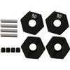 Tbest Adattatore Ruota Esagonale, in Lega di Alluminio, Compatibile con SCX10 RR10 RC Crawler, per Veicoli RC, Hobby e Competizioni