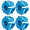 Dilwe Adattatori per mozzi ruota esagonali, 12 mm universale per auto HSP 1/10 Scale RC(5mm, blu)