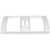 Suuonee Cornice di sfiato aria posteriore, plastica ABS Copertura di sfiato del telaio di sfiato aria condizionata posteriore per 1 2 3 4 Serie 3GT F20 F22 F30 F32, Argento