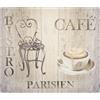 Wenko Tappeto Copertura MOD. Bistro Tappetino Decorativo Cucina Antiscivolo termoresistente in PVC Vinile plastica Multicolore 60x52 cm Resistente e Pratico