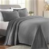 Superior Paisley Jacquard Matelassé Copriletto, Cotone, Grigio, Queen