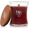 WoodWick Candela profumata con stoppino scoppiettante | Candela a clessidra media Rouge Oud | Candele a lunga combustione: Fino a 60 ore | Regali perfetti per le donne