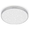 BRILONER - Plafoniera bagno LED a luce indiretta, IP44 resistente agli spruzzi d'acqua, colore neutro della luce bianca, plafoniera led soffitto bagno, plafoniera cucina, 33 x 6 cm, cromato