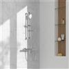 Villeroy & Boch Embrace rubinetto doccia esterno con termostatico e set doccetta, TVS10801500061+TVS10801300061, Embrace cromo [Rubinetteria Bagno > Rubinetteria Doccia]