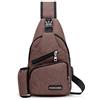 FANDARE Uomo Monospalla Donna Zaino Monospalla Borsa a Tracolla Borsa Sportiva Sling Bag, Crossbody Bag per Viaggio, sport, campeggio,Ciclismo,Alpinismo Impermeabile Poliestere Marrone